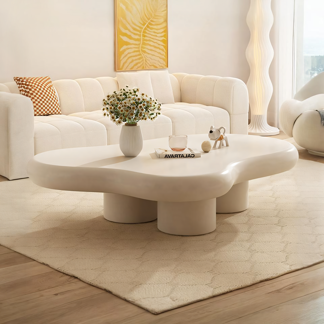 Quincy Coffee Table, Cream