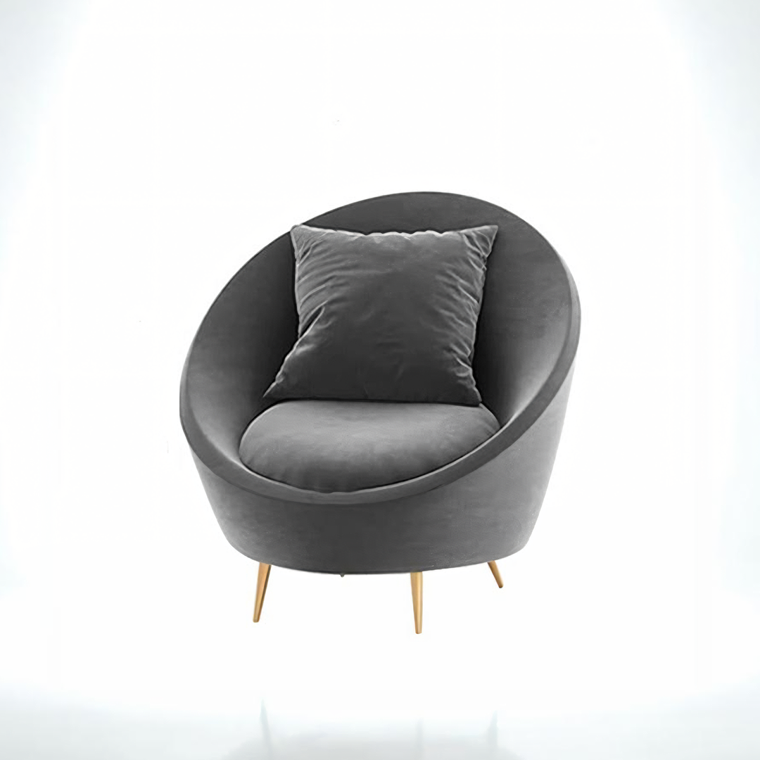 Slender Armchair, Velvet For Clearance