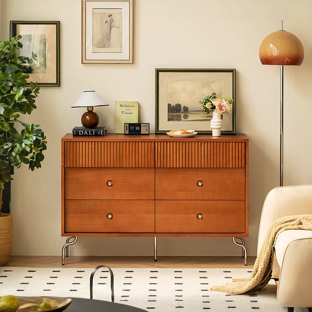 Una Drawer Sideboard, Cherry Wood