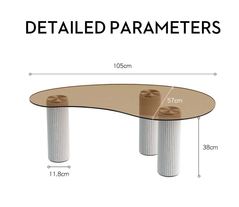 Amado Coffee Table, Glass｜Rit Concept