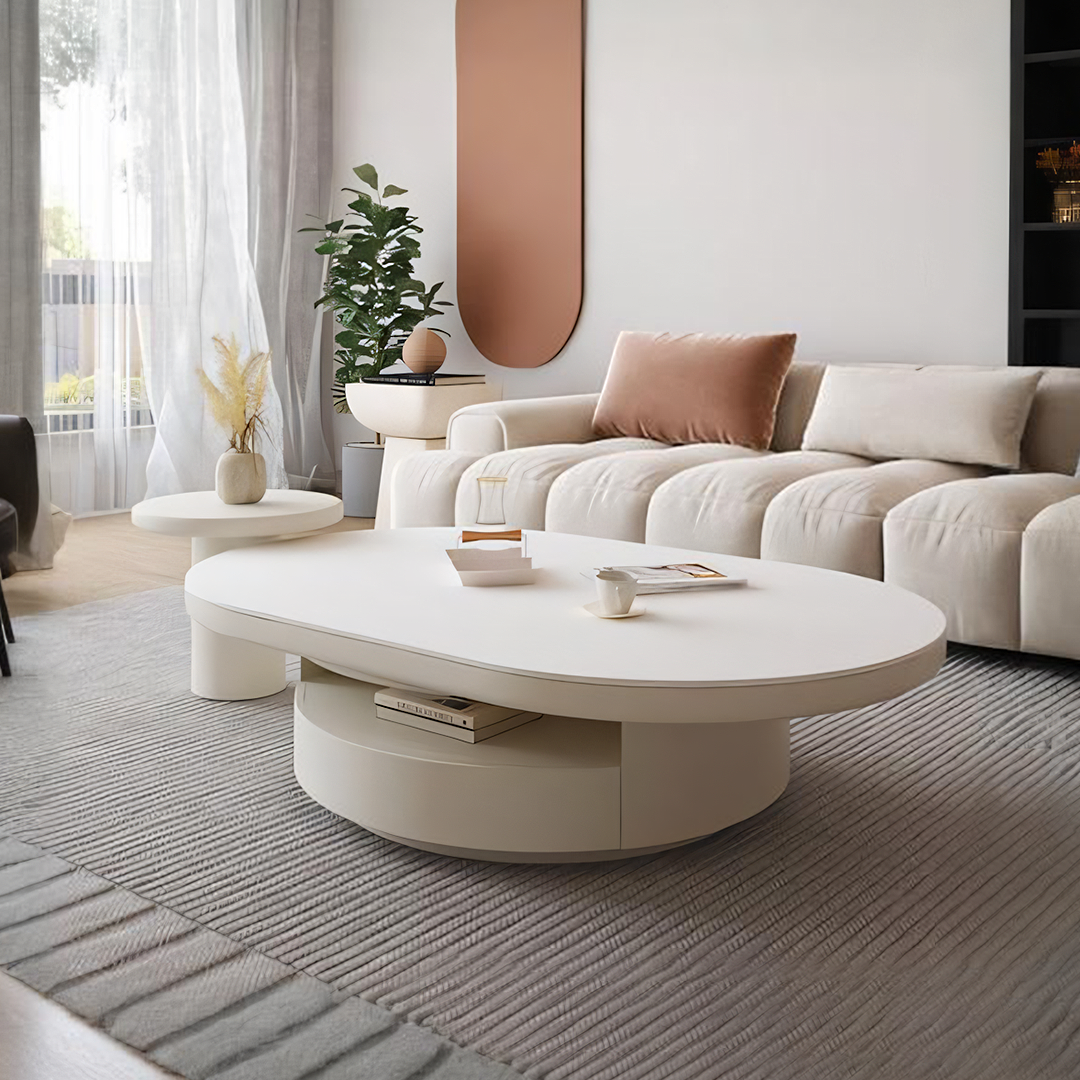 Yoho Coffee Table Set, Cream-Ritconcept-Rit Concept