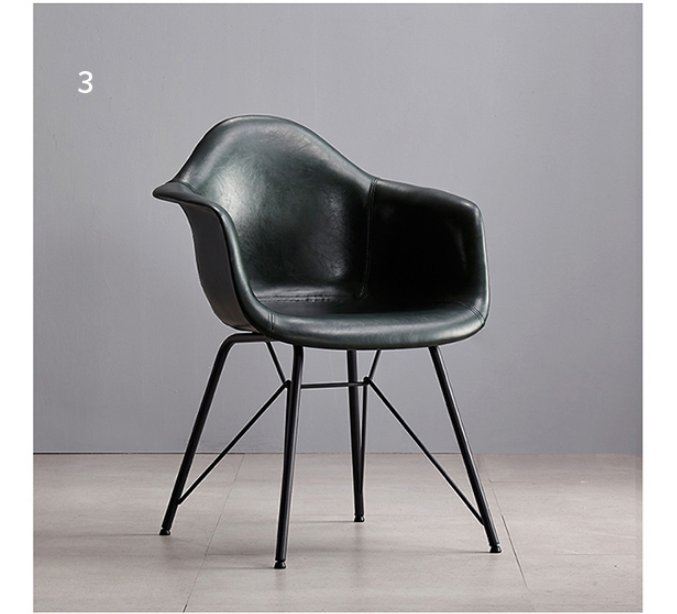 Lilliana Dining Chair, Brown-Rit Concept-Black-PU Leather-Rit Concept