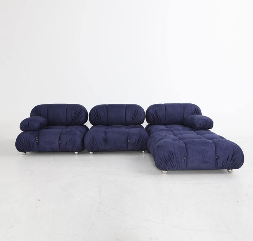 B&B Camaleonda Style Sofa, Three Seater Corner Sofa, Velvet｜Rit Concept
