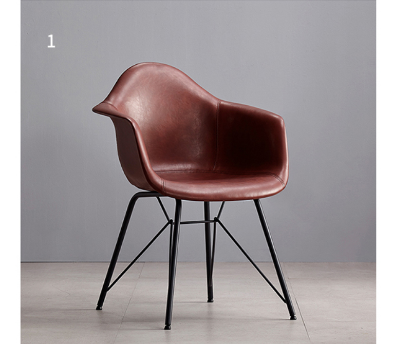 Lilliana Dining Chair, Brown-Rit Concept-Red-PU Leather-Rit Concept