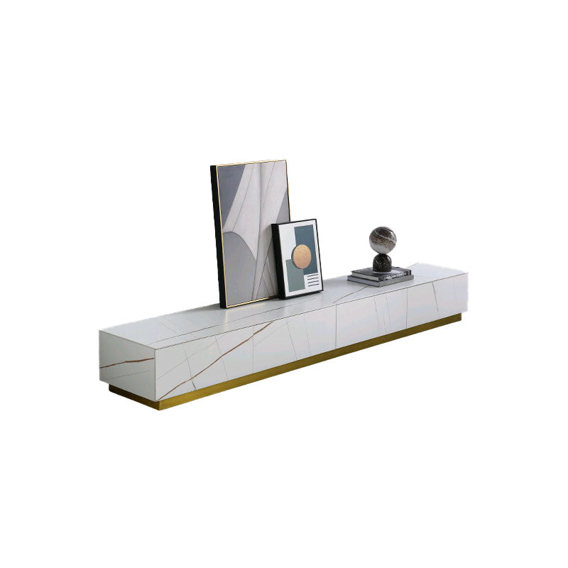 Demelza TV Stand Set With Coffee Table, Gold Base, Sintered Stone-Ritconcept-Rit Concept