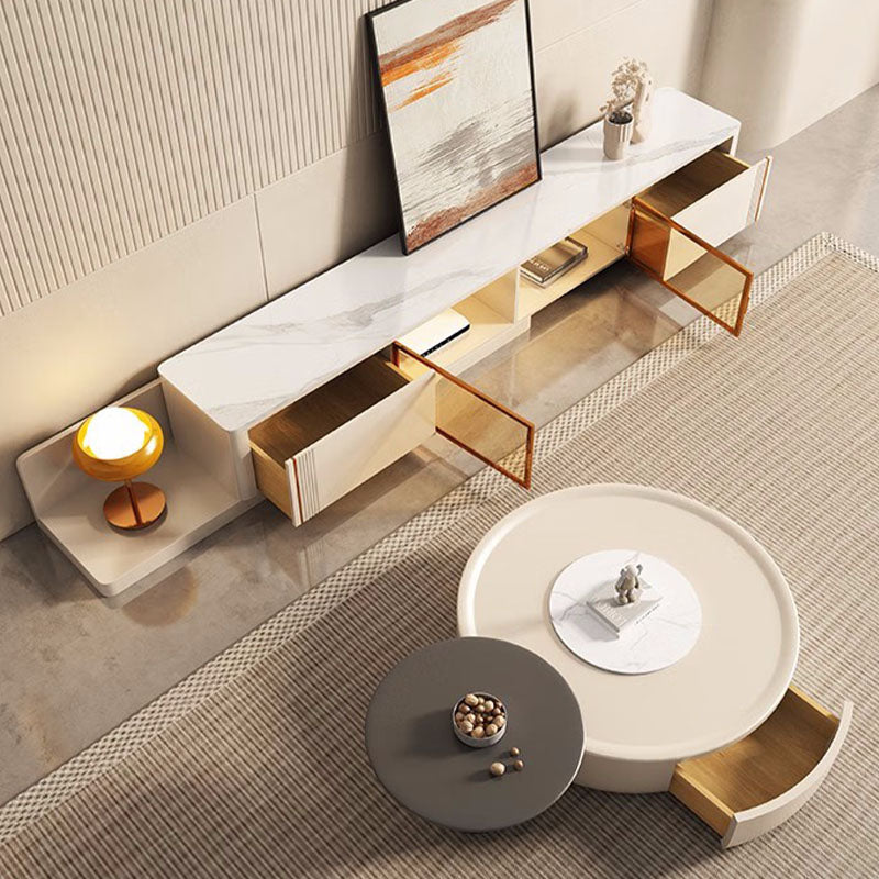 Cenhelm Nesting Coffee Table, White And Black｜Rit Concept