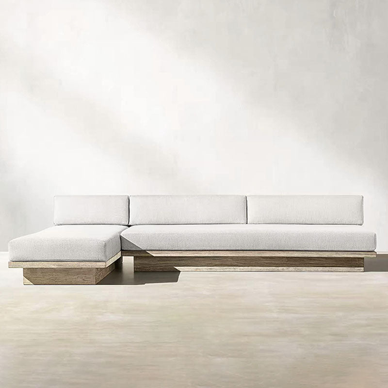 Scott Rattan Outdoor Sofa Set, Wood Base Sofa｜Rit Concept