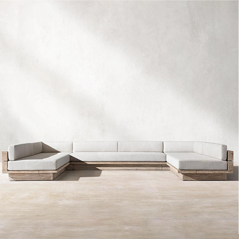 Scott Rattan Outdoor Sofa Set, Wood Base Sofa-Rit Concept-Rit Concept