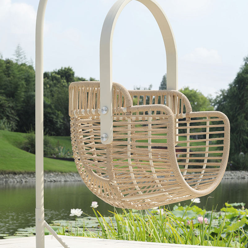 Paloma Rattan Garden Hanging Egg Chair with Stand, Indoor/ Outdoor Furniture｜Rit Concept