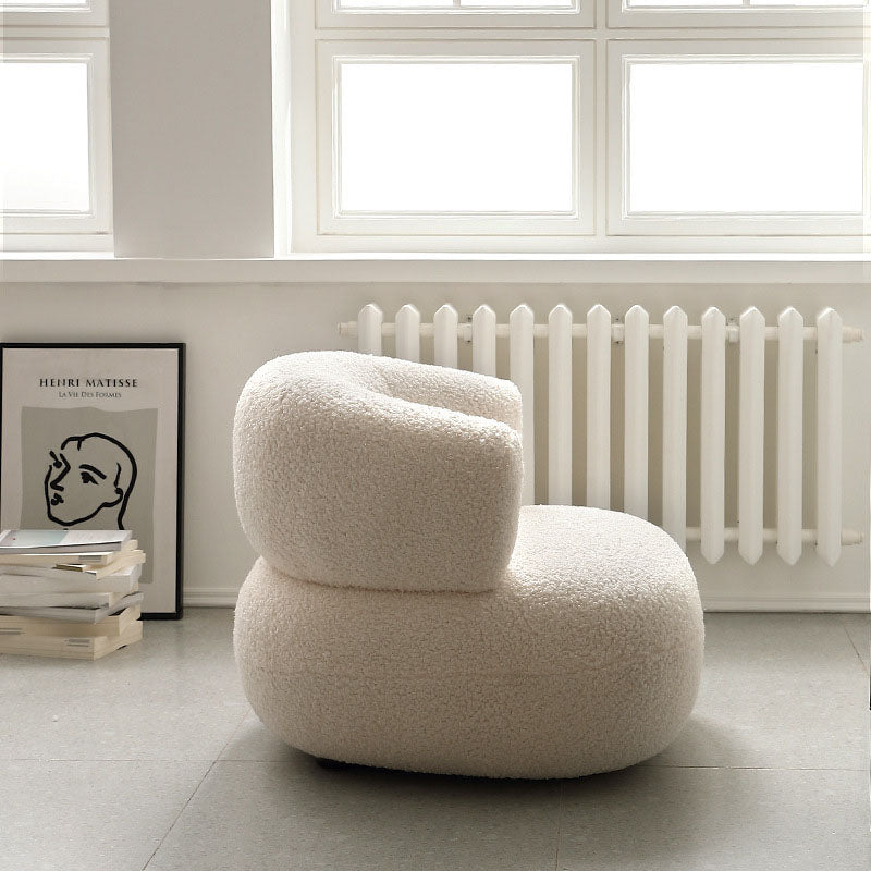 Deirdre Armchair, White Boucle｜Rit Concept