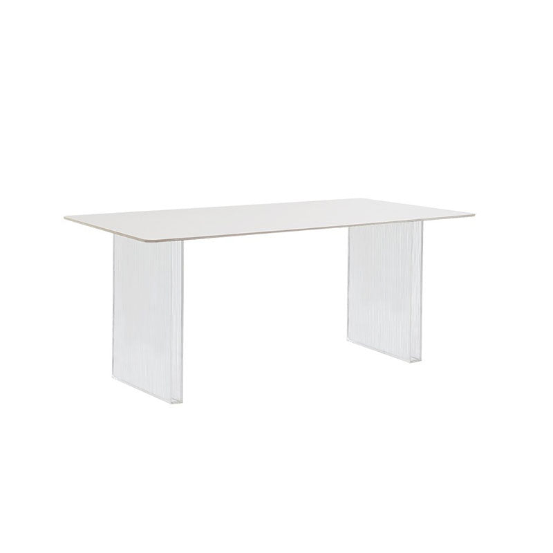 Leonie White Dining Table, Acrylic｜Rit Concept