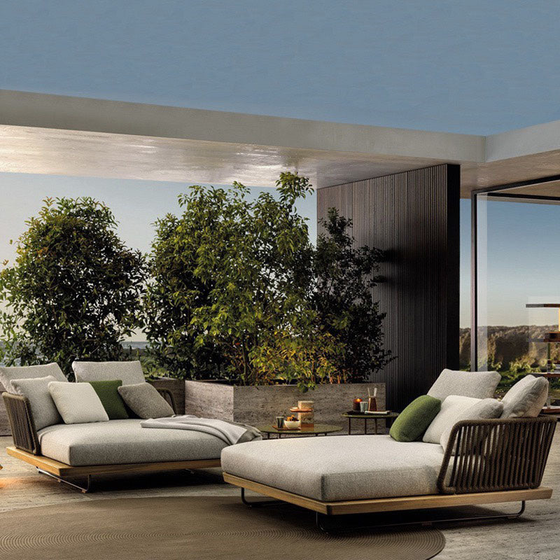 Phyllis Rattan Outdoor Sofa Set, Two Seater Sofa, Outdoor Furniture, Grey - Clearance-Rit Concept-Rit Concept