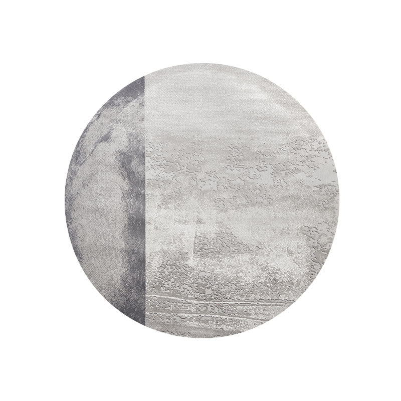 Grey and White Moon Rug, Various Styles Available-Rit Concept-D-1.6m-Rit Concept