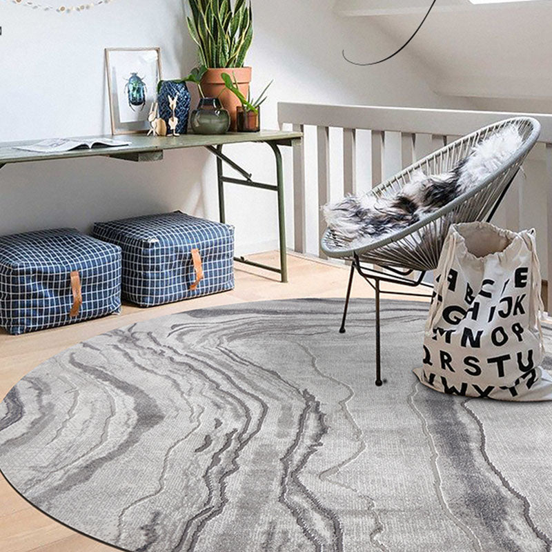 Grey and White Moon Rug, Various Styles Available｜Rit Concept