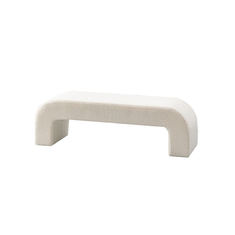 Maxine Boucle Bench, White Boucle｜Rit Concept