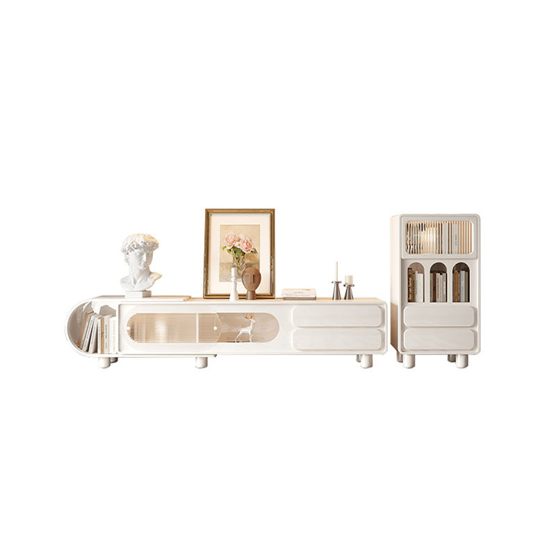 Murphy TV Stand with Sideboard, Murphy Living Room Set, White｜Rit Concept