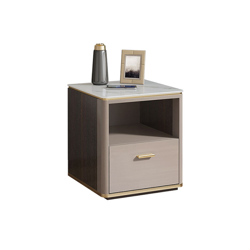 Julian Bedside Table, Light Khaki-Ritconcept-1 Drawer-30cm-Rit Concept