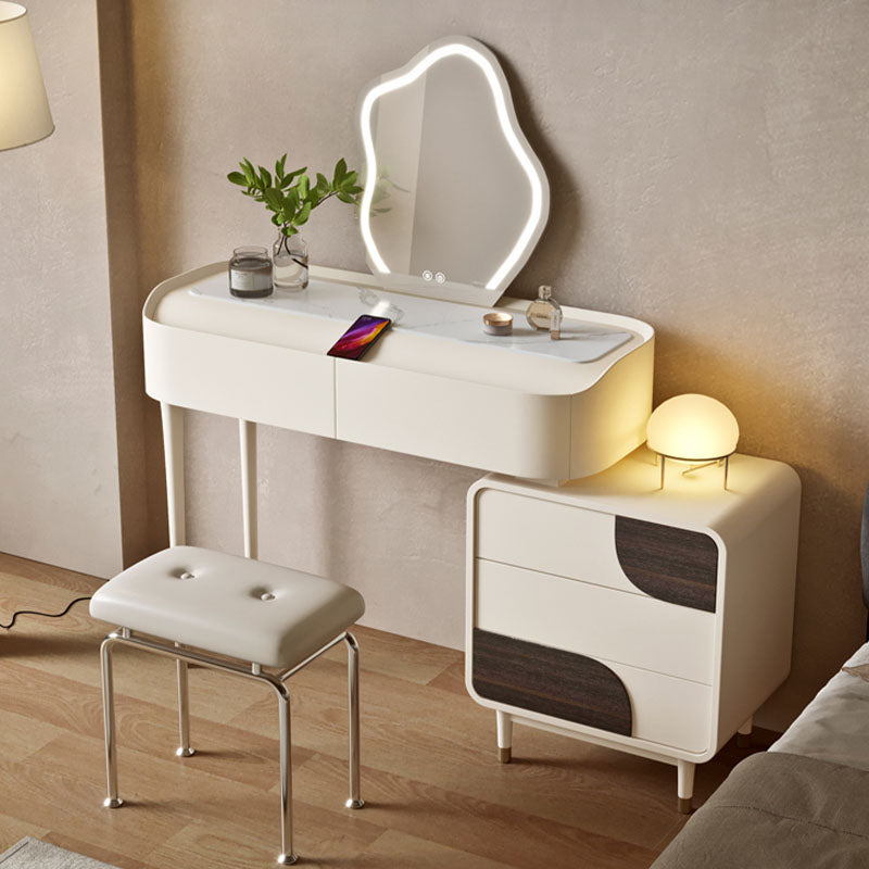 Ellie Dressing Table, With Stool, White｜Rit Concept