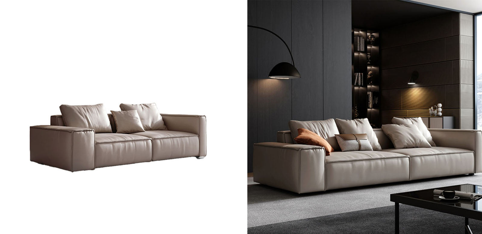 Zora Two Seater Sofa, Three Seater Sofa｜Rit Concept