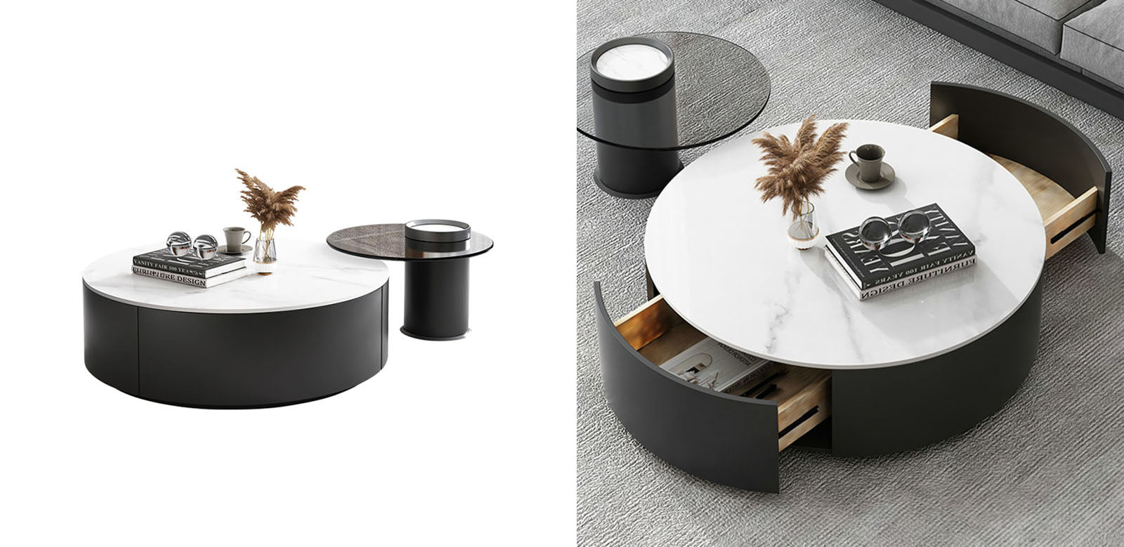 Lionel Nesting Coffee Table Set｜Rit Concept