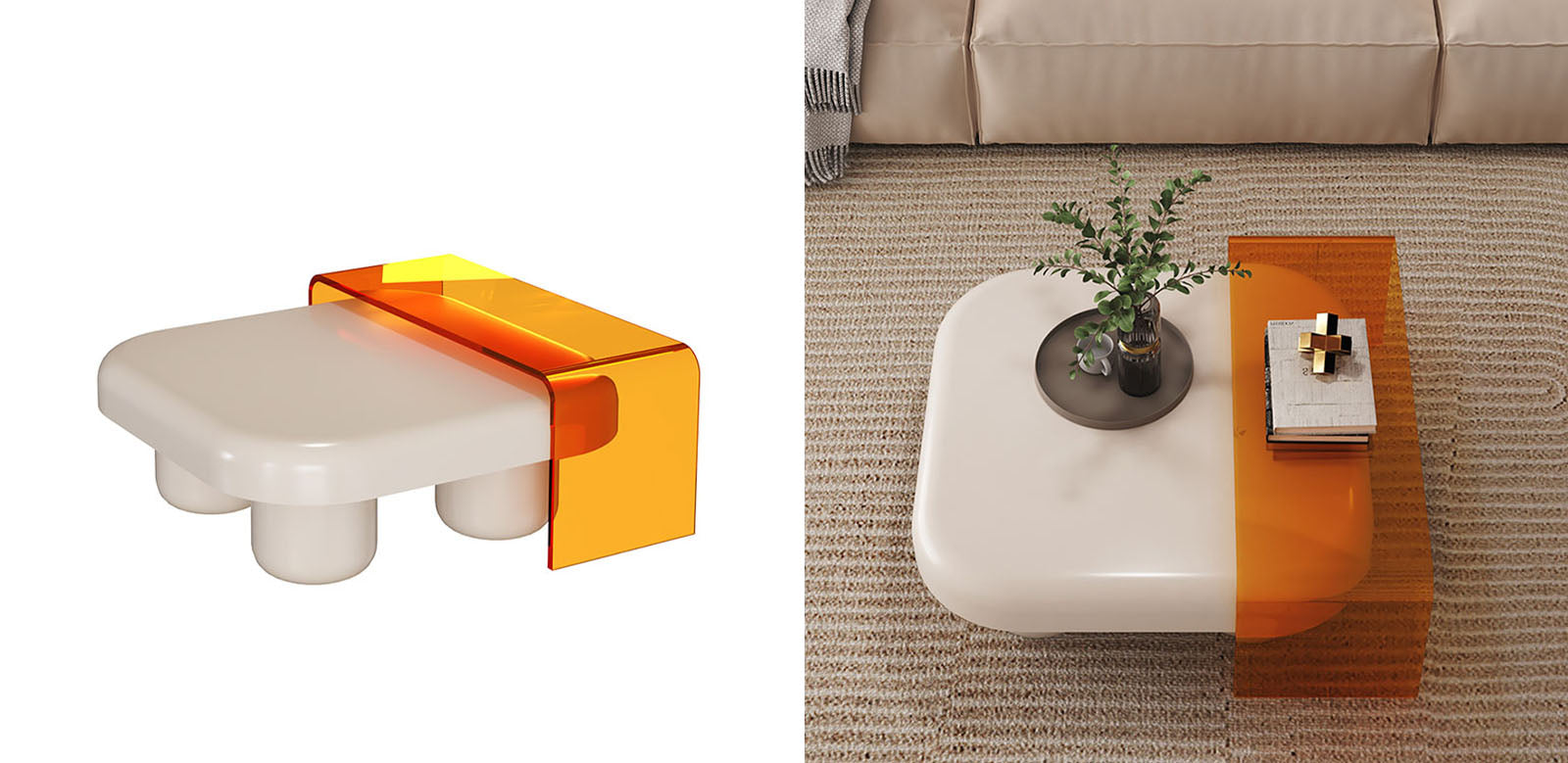 Tok Mark Square Nesting Coffee Table｜Rit Concept