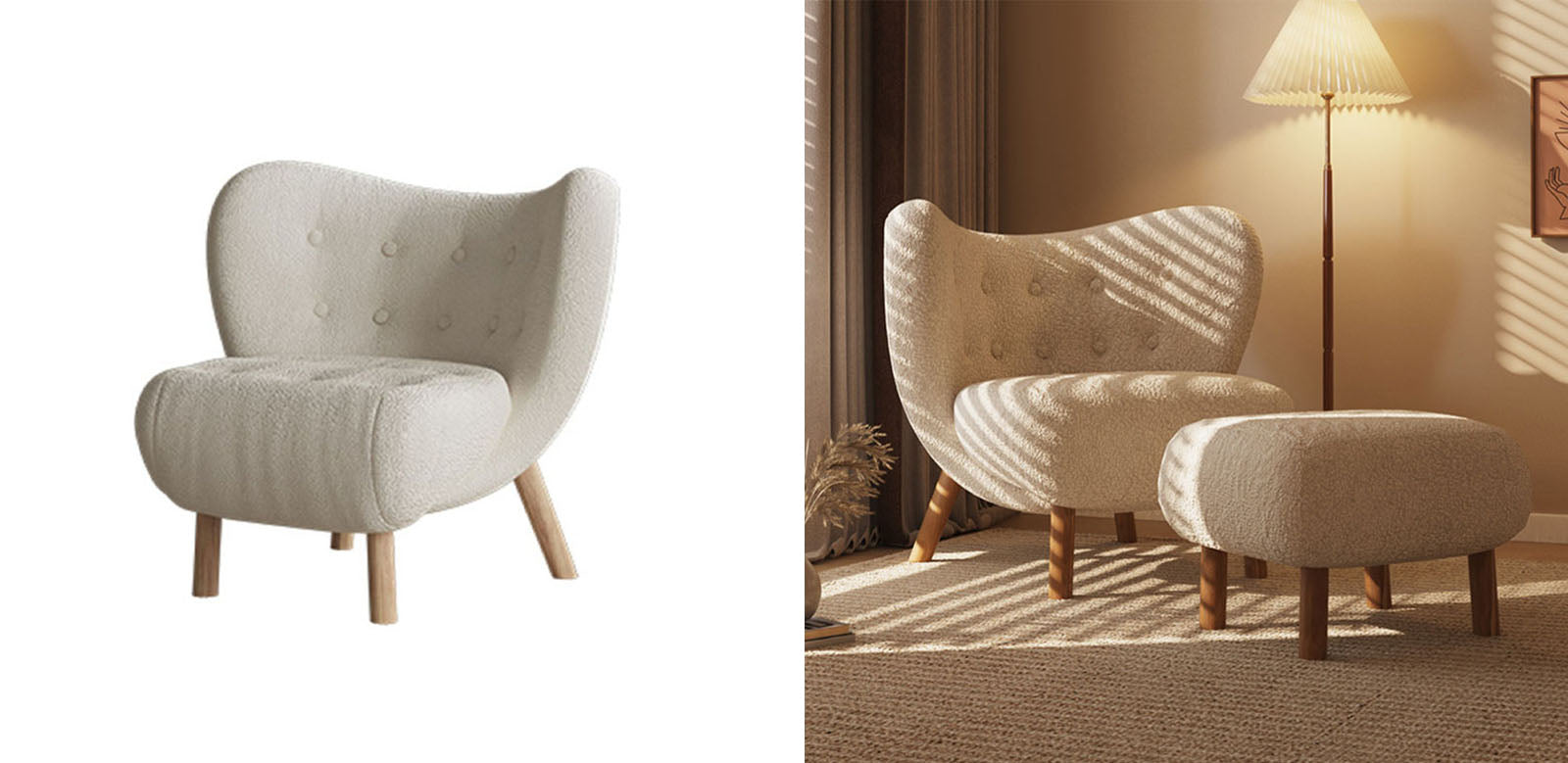 SweetHome Winni Armchair, Boucle｜Rit Concept