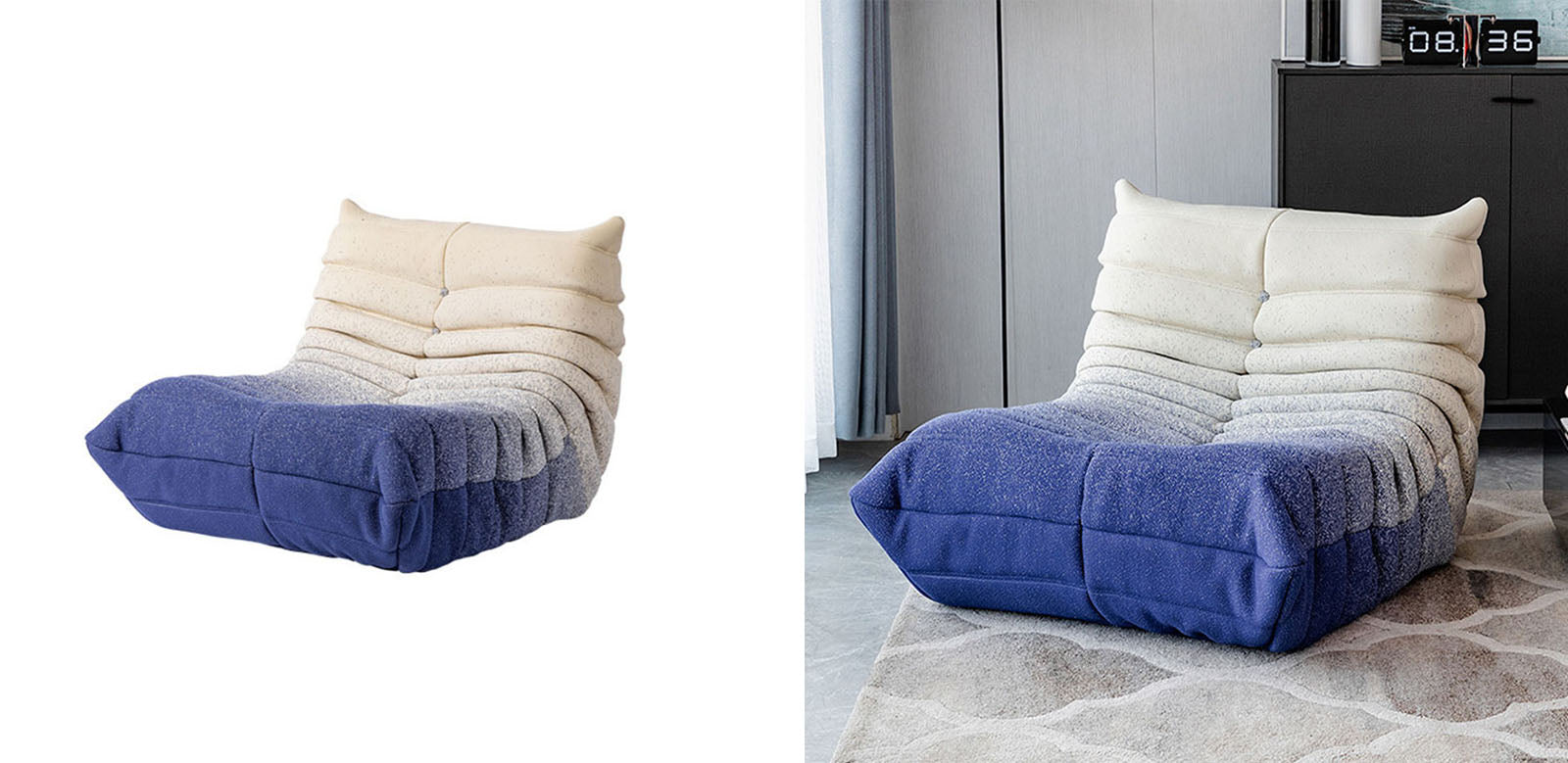 Naomi Gradient Large Settee Armchair｜Rit Concept