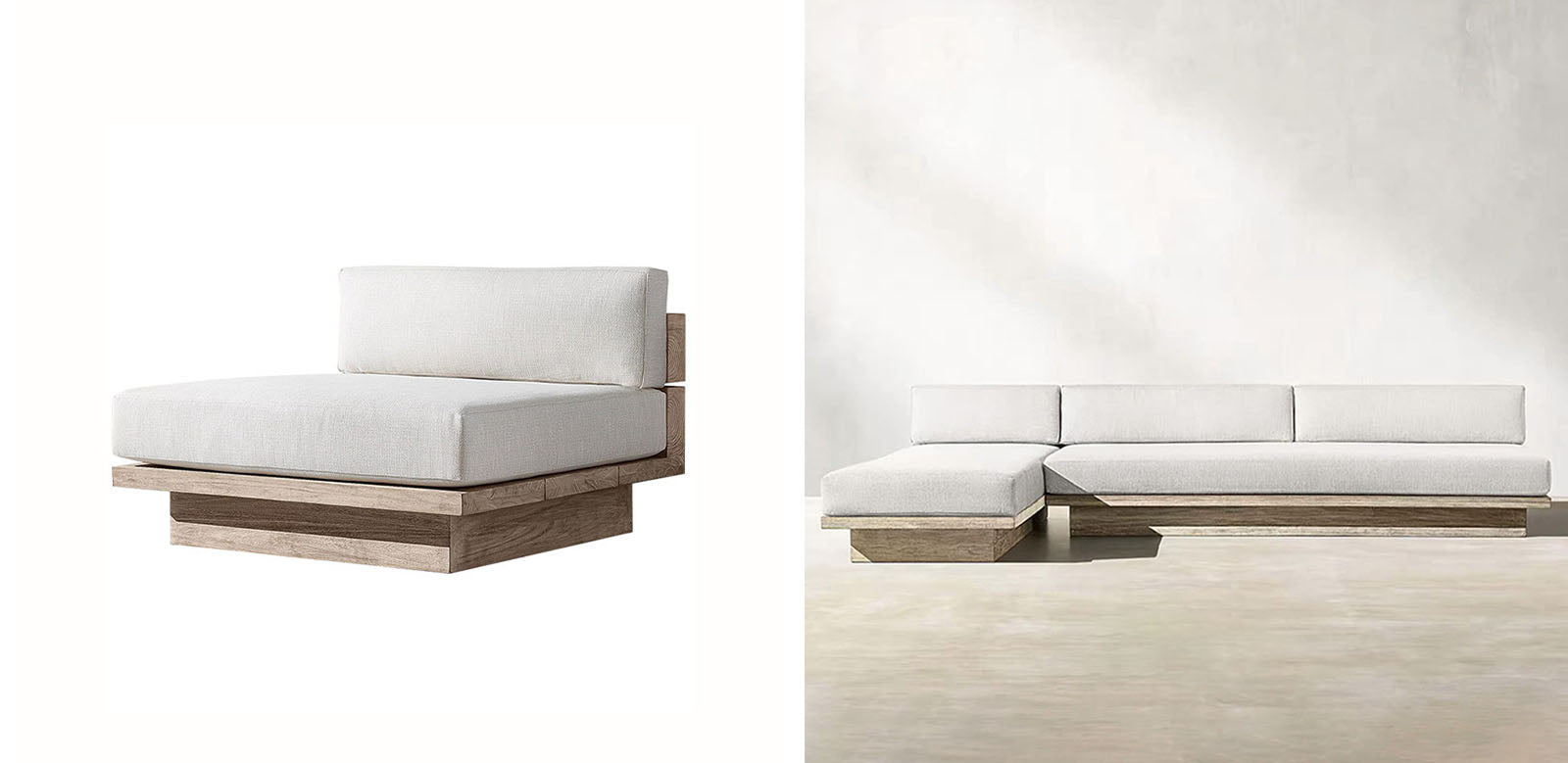 Scott Rattan Outdoor Sofa Set, Wood Base Sofa-Rit Concept-Rit Concept