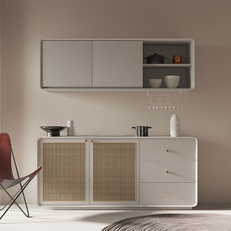 Topaz Cabinet, Wood & Rattan, Three Different Styles-Ritconcept-Rit Concept