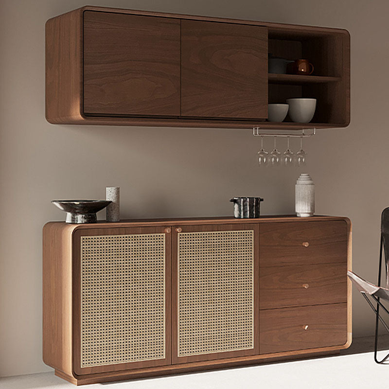 Topaz Cabinet, Wood & Rattan, Three Different Styles-Ritconcept-Rit Concept