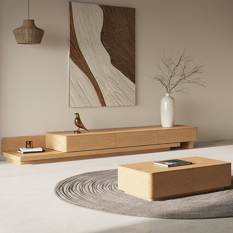 Cassarah Rectangle Coffee Table, Cassarah Sideboard, Wood｜Rit Concept