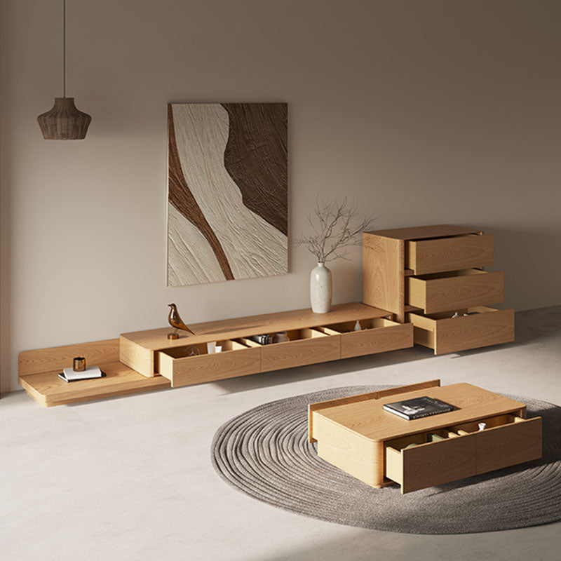 Cassarah Rectangle Coffee Table, Cassarah Sideboard, Wood｜Rit Concept