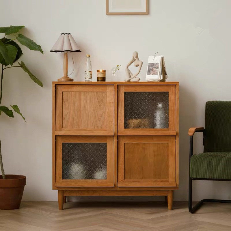 Harriet Sideboard, Bedside Table Solid Wood and Glass｜Rit Concept