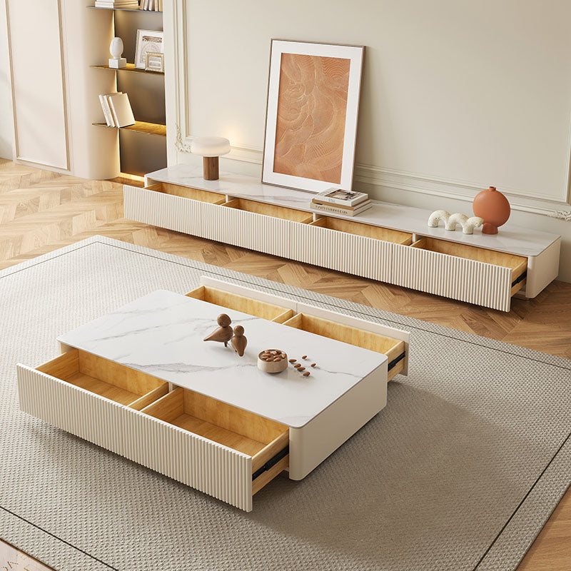 Abigail Rectangle Coffee Table, Sintered Stone｜Rit Concept