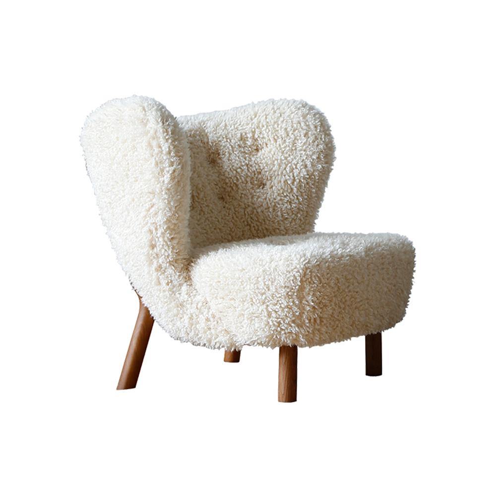 Fitz Armchair, White Wool｜Rit Concept