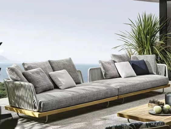 Phyllis Rattan Outdoor Sofa Set, Two Seater Sofa, Outdoor Furniture, Grey - Clearance-Rit Concept-[Hot Combination] D + E-Rit Concept